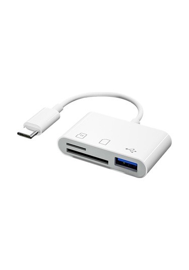 Homyl 3'ü 1 Arada Usb C Tf Sd Kart Okuyucu Kamera Hafıza Kartı