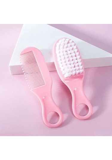 Bebek Saç Fırçası Tarak Taşınabilir Yenidoğan Bebek Tulumları Yumuşak Saç Fırçası Kafa Masajı Tarak Seti Bebek Çocuk Saç Bakım Malzemeleri