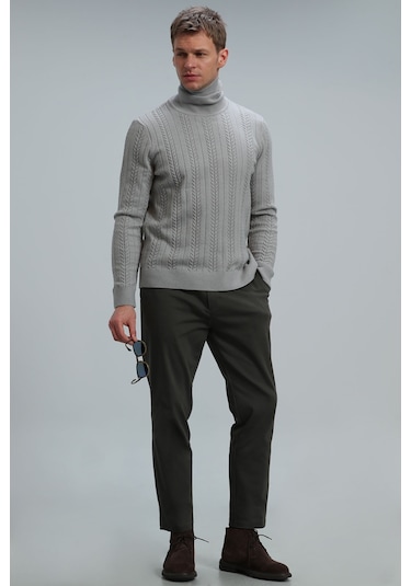 Lufian Tony Erkek Kazak Açık Gri 112090121100180 Açık Gri