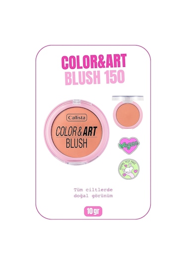 Callista Color Art Blush Toz Allık - 150 Coral Crush
