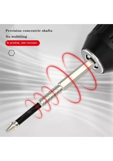 Highmagnety Tornavida Matkap Ucu, Ömür Boyu Matkap Bitleri, Antislip Dayanıklılığı Manyetik Elektrikli Tornavida Seti, 25 50 65 70 90 150 Mm 2 Set