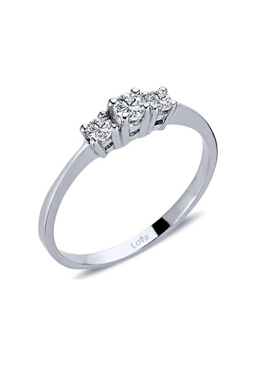 Lova 0,25 Karat Pırlanta Tria Yüzük - 1010078