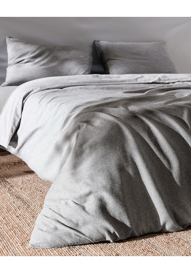 Madame Coco Nuage Tek Kişilik %100 Pamuk İpliği Boyalı Nevresim Takımı - Antrasit Gri