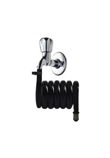 Plasyay Spiral Wc Taharet Hortum Matik Yeni Üretim Siyah İnci 97