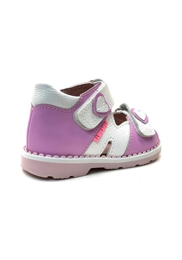 Tuğba Ortopedi 2356 Kız Bebe Korseli Sandalet Lila/beyaz Beyaz - Lila