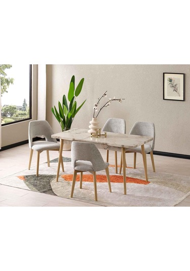 Lotta Ortadan Açılır Mutfak Masası 75x120 Cm