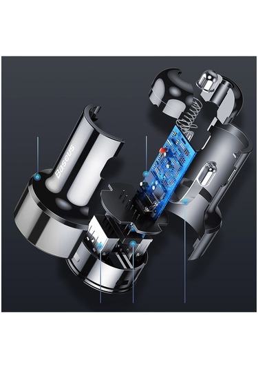 İvoomi Baseus Magic Serisi Type-c Pd+qc 45w Araba Hızlı Şarj