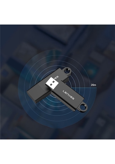 Lenyes Lr201 Usb Bluetooth 5.1 Wireless Transmitter Adaptör Siyah