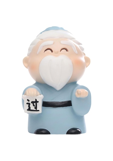 Suntek Mini Konfüçyüs Heykeli Minyatür Figür Antik Çin İsteğe Bağlı