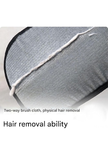 Kangvka Çift Taraflı Silikon Pet Tüy Temizleme Eldiveni - Siyah, Tüy Kaldırma, Bakım Ve Yıkama İçin Elastik Parmaklı Desen Siyah