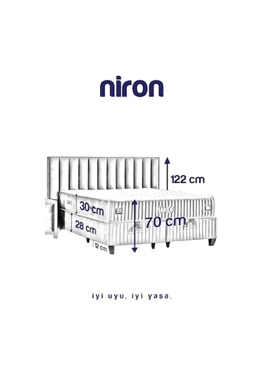 Hades Lüks Baza Ve Başlık Seti 160x200 Cm Çift Kişilik Baza Ve Başlık Takımı Krem Özel Kumaş