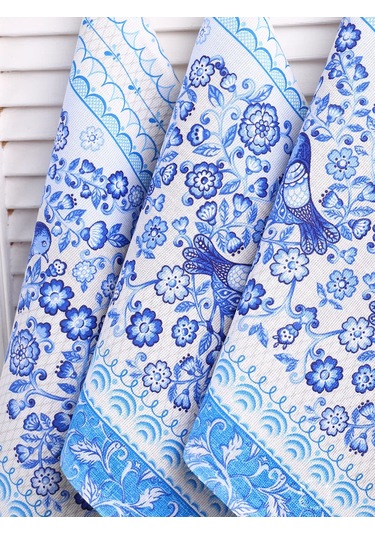 Kuz'kina Hatka 3 Parçalık Mutfak Havlusu Seti 339568266 Açık Mavi