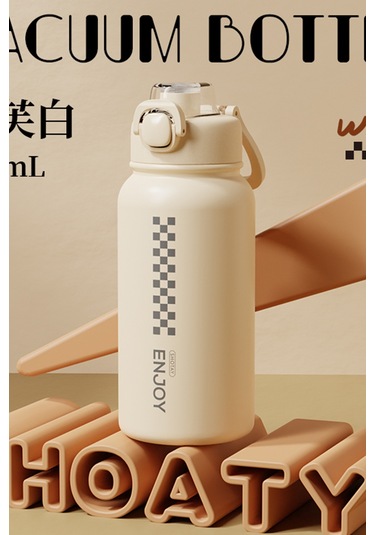 Shotay Chees Çelik Termos Unisex Matara 900 Ml. Sht-st-8151-1 Beyaz