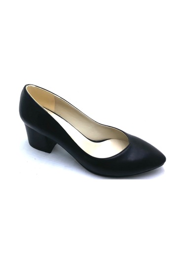 Punto 462006 Bayan Topuklu Siyah Ayakkabı Yeni Sezon