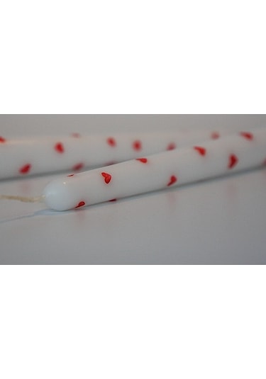 Afrodizyak Kokulu Kalp Desenli Şamdan Mumu Sevgililer Günü Özel