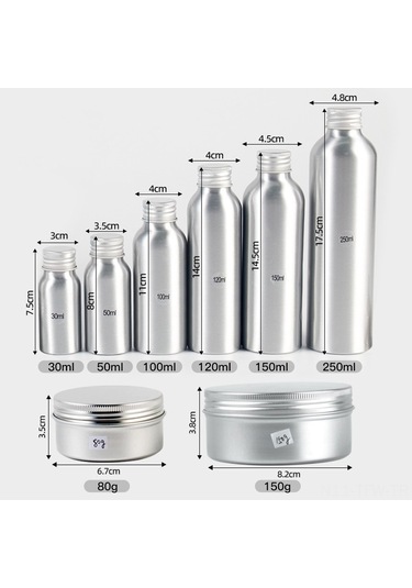 Tenfowee Alüminyum Dışarıda Kullanım Baharat Seti - 4 Şişe 150-250ml + Kaşık, Leke, Hulda Ve Depolama Çantası B Tipi