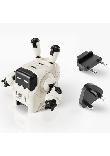 GravaStar Delta35 Beyaz Robot Figürlü 35W Hızlı Şarj Adaptörü