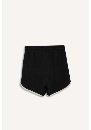 Defacto Kız Çocuk Beli Lastikli Basic Düz Şort B5164a825hsbk81 Siyah