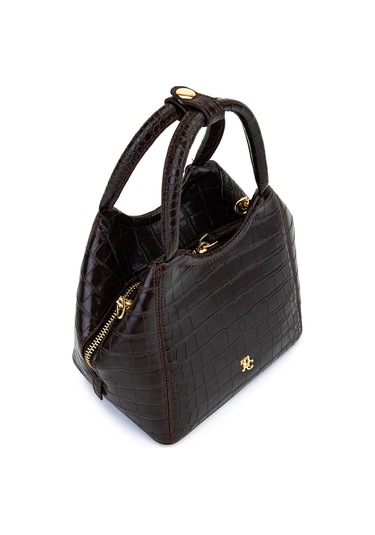 Tamer Tanca Kadın Suni Deri Kahverengi Kroko Kol Çantası 1003 2031 Bn Cnt Sk25-26 A.kahve Kroko Kahverengi