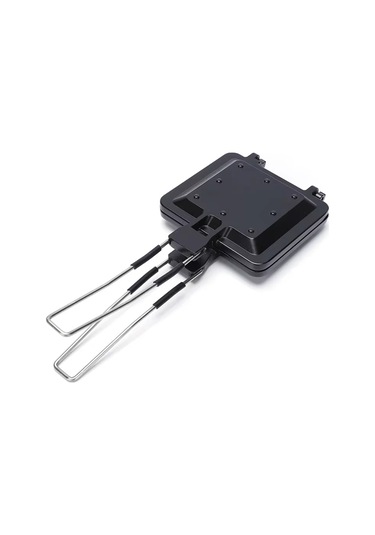 Sandviç Makinesi, Waffle'lı Alüminyum Alaşımlı Kahvaltı Pişirme Tepsisi Siyah