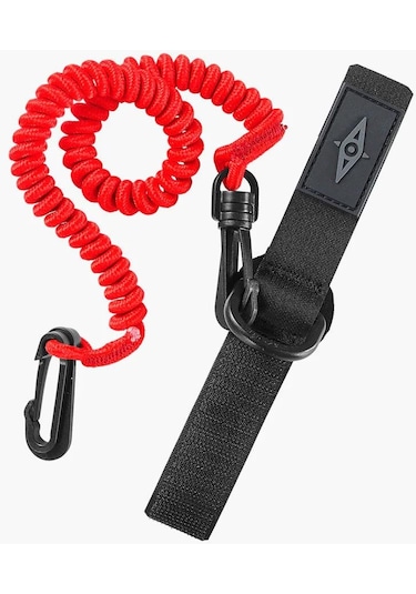 Point65 Paddle Leash Coiled Kürek Tasması-kırmızı