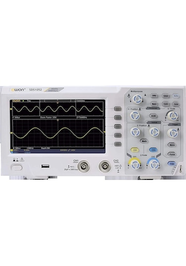 OWON SDS1052 50Mhz 2 Kanal Osiloskop Digital Storage Oscilloscope 50 MHz, 2-Channel, 500 MS/S
