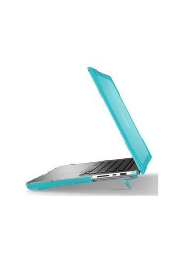 Cbtx Destek Standlı MacBook Pro 14.2" A2442 Laptop Koruyucu Kılıfı  Bebek Mavisi
