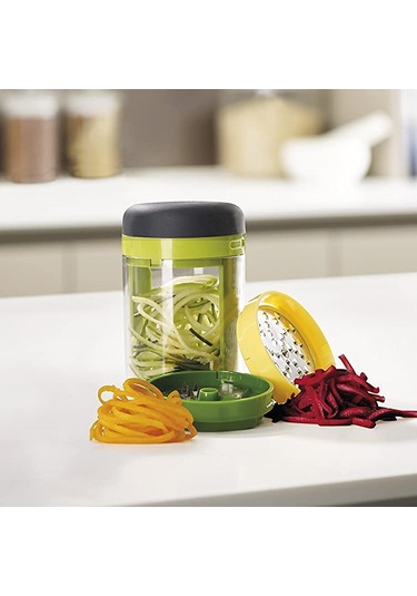 Sebze Kesici - Ayarlanabilir El Tipi Kabak Erişte Makinesi, Tek Boyutta, Hazneli Diğer