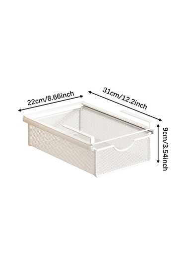 Homyl Raf Altı Depolama Sepeti Ofis Kitaplık Dolap İçin Basit Beyaz