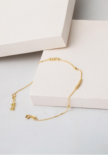 Bilezikci Dorika Spor 14 Ayar Altın Halhal Sarı