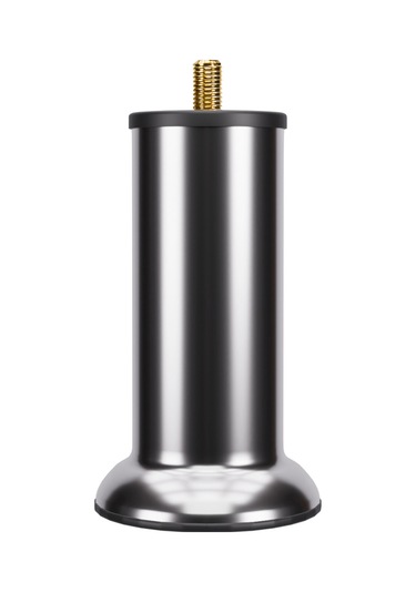 Baza Ayağı 12 Cm 3/8 Vidalı Tekli Metal Krom Yatak Mobilya Ayağı Kalın Vida Krom 3/8 12 Cm