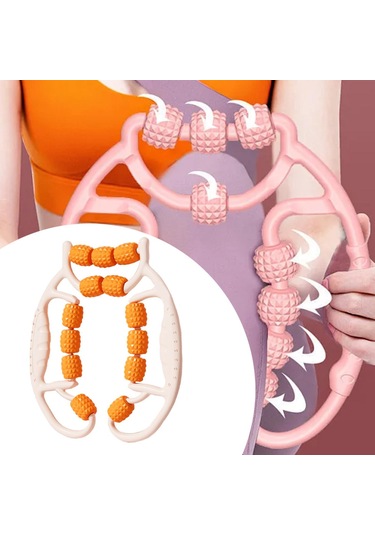 Suntek Taşınabilir 13 Tekerlekli Bacak Masaj Silindiri Turuncu Turuncu