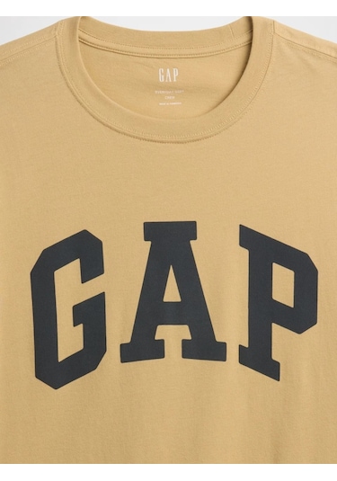 Gap Everyday Soft Basic Gap Logo 856659 T-shirt Kısa Kol Tişört Erkek T-shirt SARI