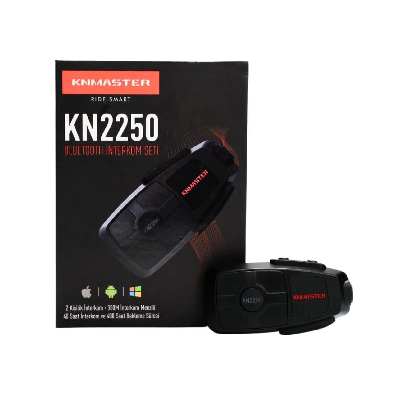 Knmaster Kn2250 Motosiklet Kask İnterkom Bluetooth Intercom Kulaklık Seti