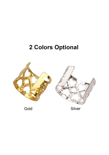 Dofolink Saç Örgüsü Aksesuarı Altın Renkli 100 Adet Demir Bilezikler Saç Süsleri Paketi Altın