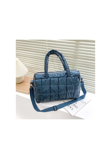 Yogodlns Lüks Uzay Yastıklı Pamuk Çanta - Seyahat Ve Günlük Kullanım, Büyük Kapasiteli, Omuz Askılı Mor