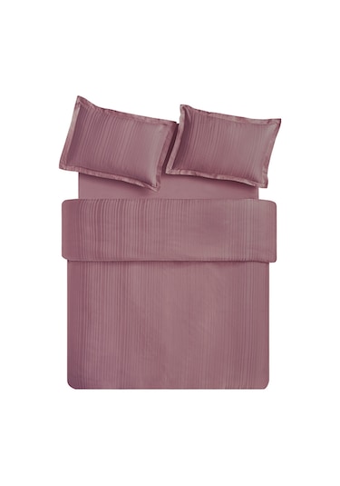 Puffy Melvin Çift Kişilik XL Bambu Saten Nevresim Takımı - Mürdüm