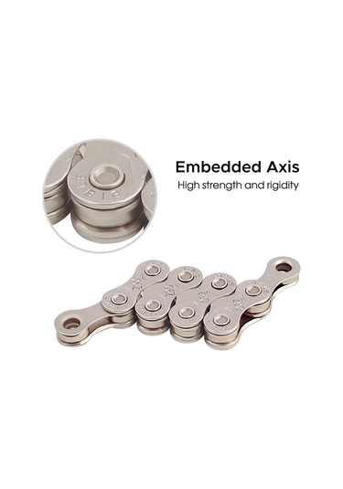 Fosenze Dağ Bisikleti Zinciri 10 Vitesli, Karbon Çelikten Yapılmış, Hız Değiştirme Ekipmanı Çok Renkli