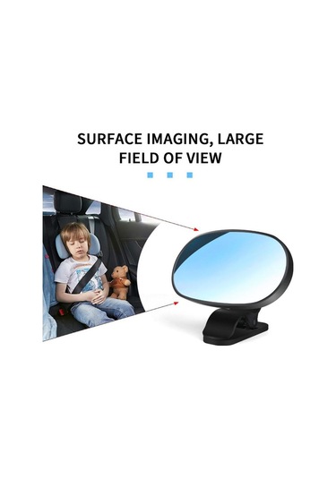 Seametal Araba İç Ayna Bebek Aynaları Pano Vantuz Ön Cam Güneşlik Plaka Klipleri Yardımcı Dikiz Aynası Gözlemleyin Clamp Oval