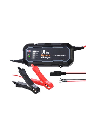 Yaozixa 6v/12v Akü Şarj Cihazı 1.5a, Akıllı Tamir Ve Bakım, 100-240v Giriş, Kurşun Asit Akü İçin, Abd Tipi Şarj Aleti