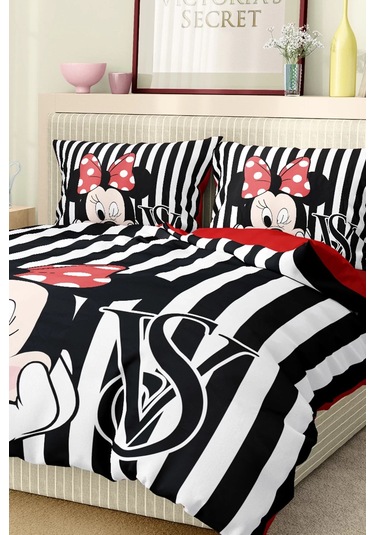 Marka Nevresim Takımı Çift Kişilik Pamuklu Saten Kumaş 6 Parça 3d Dijital Baskı Duvet Cover Set Model No:121 Renkli