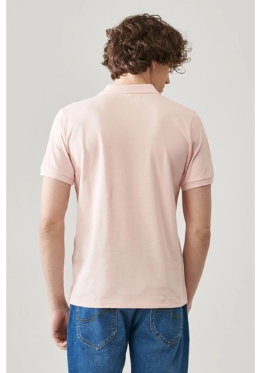Lee Erkek Pembe Polo Yaka Tişört Pembe