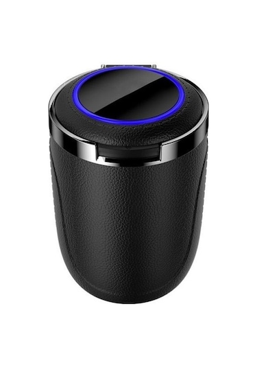 Space Premium Siyah Işıklı Küllük Şık Görünüm