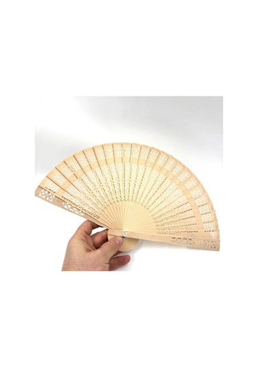 Sb Kadın Bambu El Fanı Hediyelik Kum Rengi 347457291