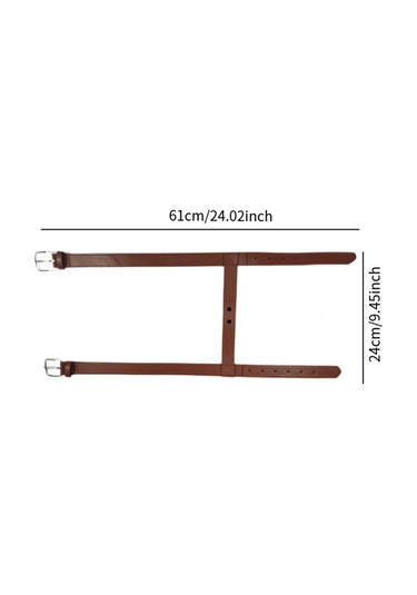 Homyl Piknik Battaniyesi Taşıma Askısı Ayarlanabilir Saplı Kahverengi