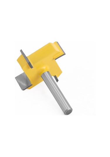 Symbee Ahşap İşleme T Tipi Freze Ucu - 6mm Sap, 4lü Set, Dikdörtgen Kesici, Derin Delik Açma, Profesyonel Kalite