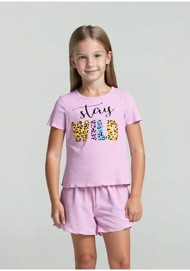 Ylala Pijama Tişört Ve Şort 240451519 Pembe