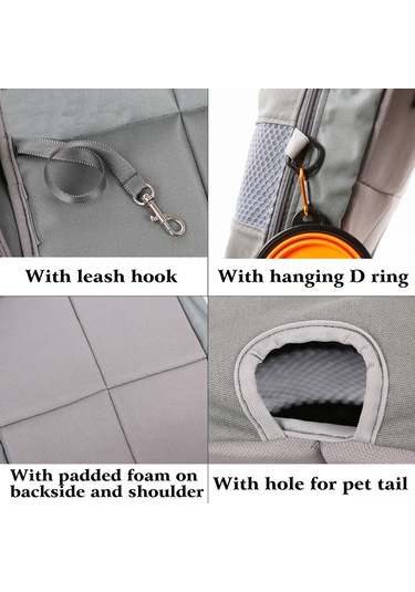 Samdoo Kediler Ve Köpekler İçin Kanvas Mesh Sıcaklıklı Taşıma Çantası, Dışarı Çıkışlar Ve Seyahatler İçin, 12 Kg'a Kadar, Gri/mavi/kırmızı Seçenekleri
