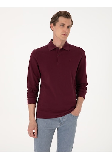 Pierre Cardin Erkek Bordo Sweatshirt 50314048-vr014 Bordo