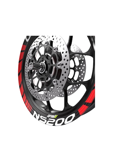 Bajaj Pulsar Ns 200 Jant Şeridi Kırmızı